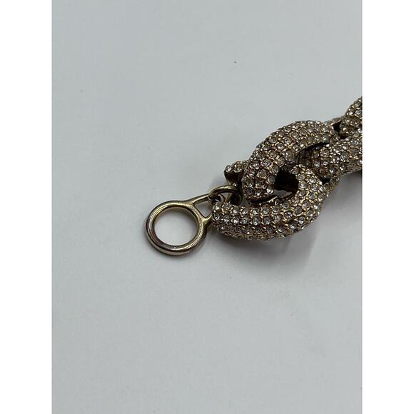 J. Crew Gold tone Chainlink Bracelet with PAVE Crystals‎ - Picture 12 of 12